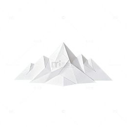 几何风雪山峰简约矢量设计素材