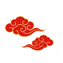 国风传统祥云图案矢量素材