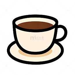 简约风咖啡杯插画设计素材