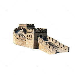 3D建模长城古建筑模型素材