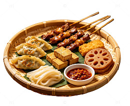 串烧拼盘美食设计素材