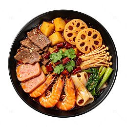 美食摄影麻辣烫食材拼盘设计素材