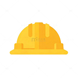 扁平风建筑安全帽矢量设计素材