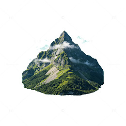 写实风高山云雾自然景观设计素材