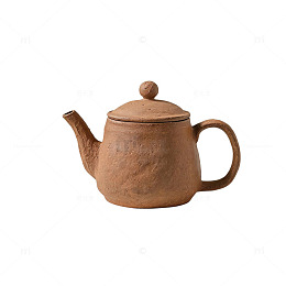 陶艺风手工茶壶静物摄影素材