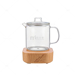 极简风透明玻璃茶壶设计素材