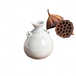 简约风陶瓷花瓶静物素材