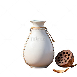 极简风陶瓷花瓶静物素材