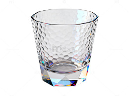 写实风透明玻璃杯3D模型素材