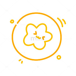 线条风可爱云朵表情图标设计素材