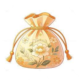花卉图案布袋设计素材