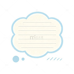 简约风对话框手绘线条设计素材