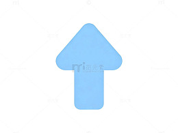 简约风向上箭头图标设计素材