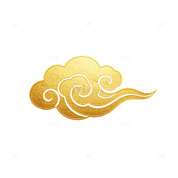 金色祥云传统纹样矢量设计素材
