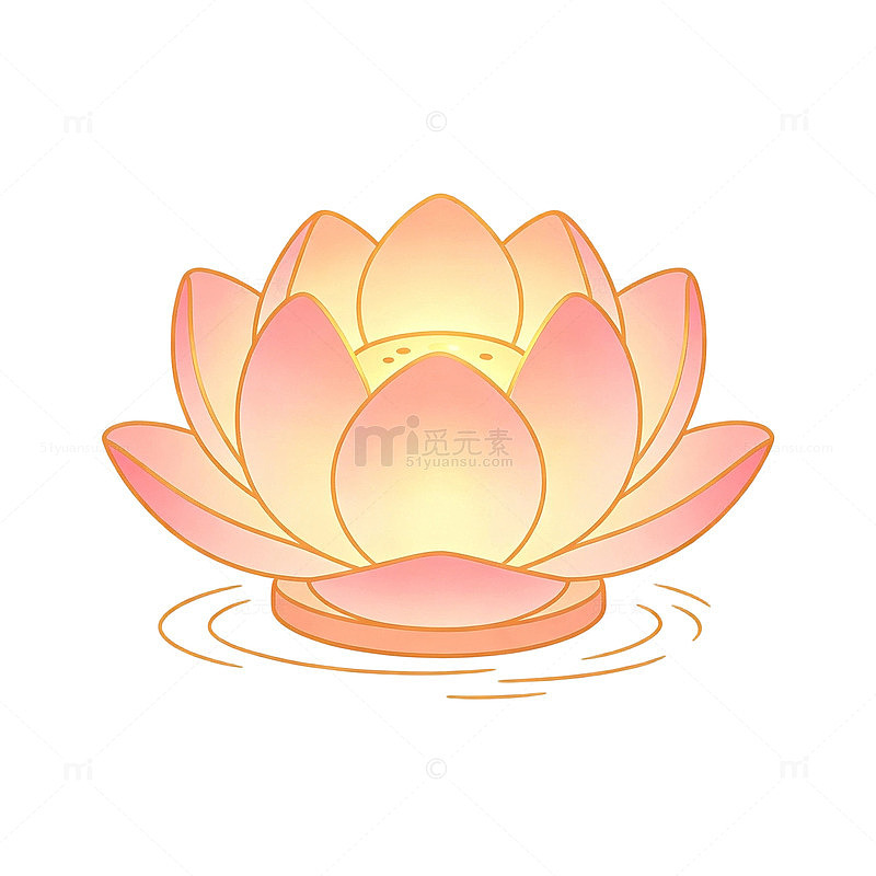 荷花灯，河灯，七夕夜游，古风花灯