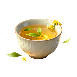 插画风茶饮静物陶瓷杯设计素材
