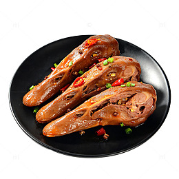 卤味鸭舌美食摄影素材
