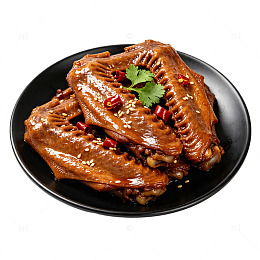 卤味鸭翅美食摄影素材