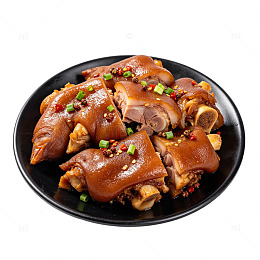 卤味猪蹄美食摄影素材