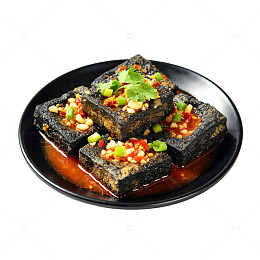 日式烤豆腐美食摄影素材