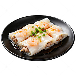 广式肠粉美食摄影素材