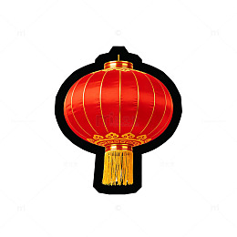 扁平风中国红灯笼矢量设计素材