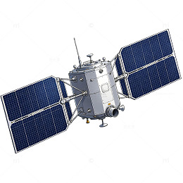 太空卫星3D模型设计素材