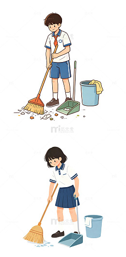 打扫教室，值日生，放学卫生