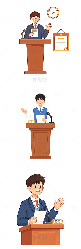 辩论赛，发言学生，演讲人物