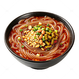 一碗酸辣粉美食
