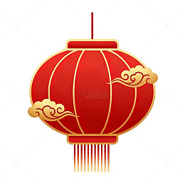 扁平风春节红灯笼矢量设计素材