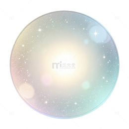 梦幻风星河光晕圆形背景设计素材