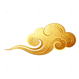 金色祥云传统纹样矢量素材