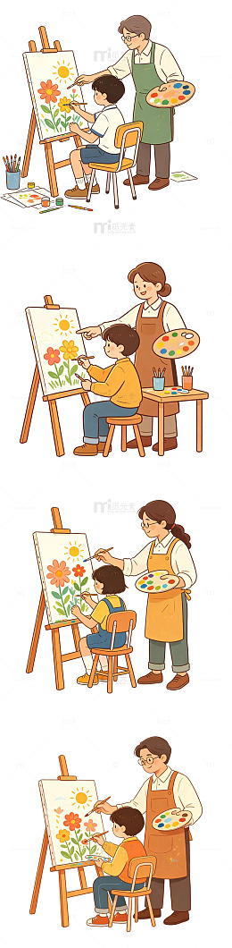 美术老师，指导画画