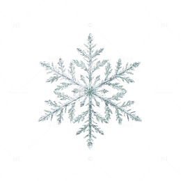 手绘风雪花冬季装饰设计素材