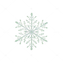 简约风冬季雪花线条图案设计素材