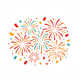 矢量风节日烟花庆祝设计素材