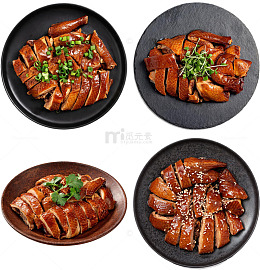 美食摄影烤鸭菜肴高清图片素材