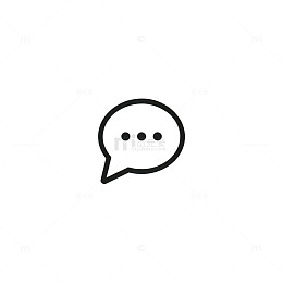 简约风对话气泡线条图标设计素材