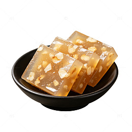 一盘马蹄糕点心