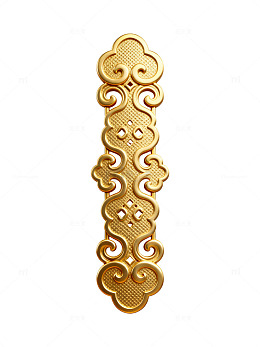 金色古典云纹装饰图案设计素材
