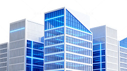 现代风城市建筑群3D渲染设计素材