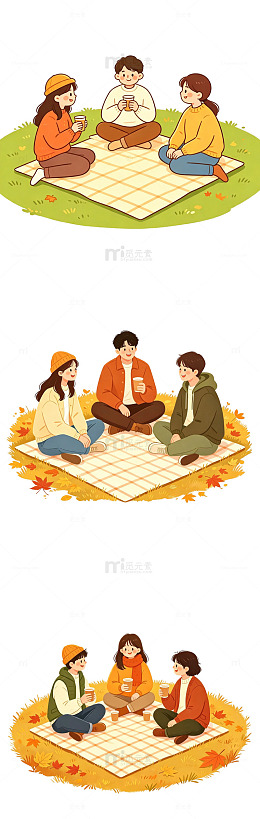 秋日野餐，栗子分享，朋友聚会