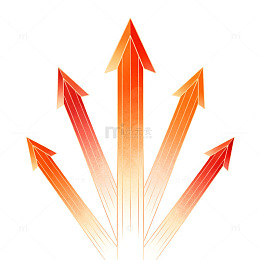 渐变风向上箭头矢量设计素材