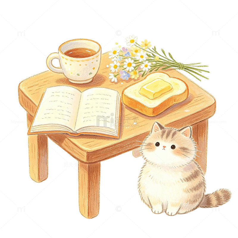 可爱的猫咪休闲活动