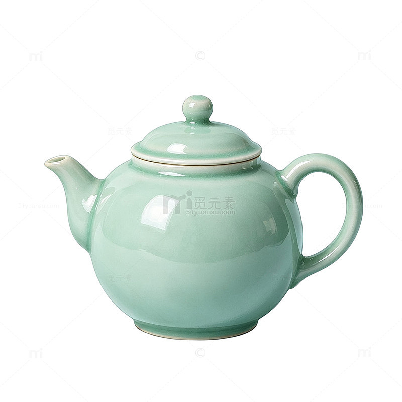 陶瓷风青瓷茶壶