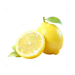 清新风柠檬水果素材