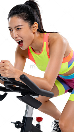 运动风健身骑行女性设计素材