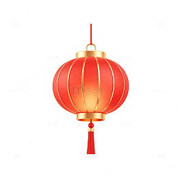 矢量风春节灯笼红色装饰设计素材