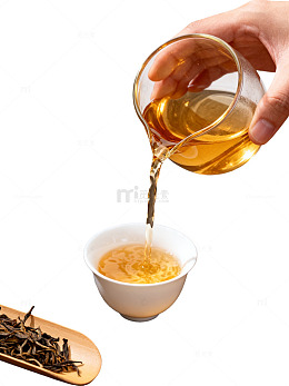 极简风茶艺冲泡场景素材